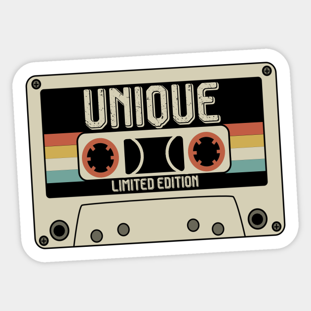 Unique Limited Edition Vintage Style Unique Sticker TeePublic